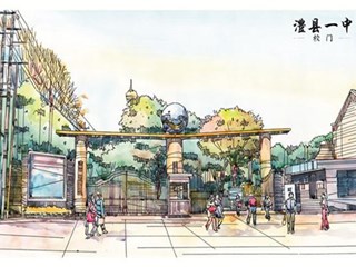 手绘明信片（创作：2011届叶鹏）